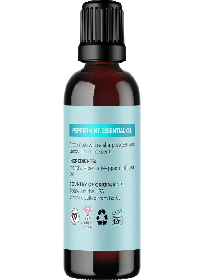 Maple Holistics Peppermint Essential Oil for Diffuser Aromatherapy - 100% Pure Peppermint Oil for Hair Skin and Nails Plus Undiluted Refreshing Aromatherapy Essential Oil for Diffusers Baths and Topical Uses 1oz - Image 4